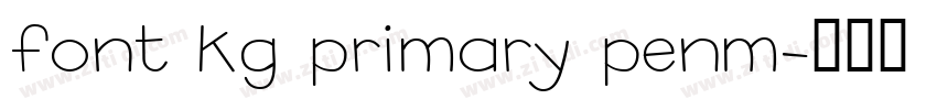 font kg primary penm字体转换